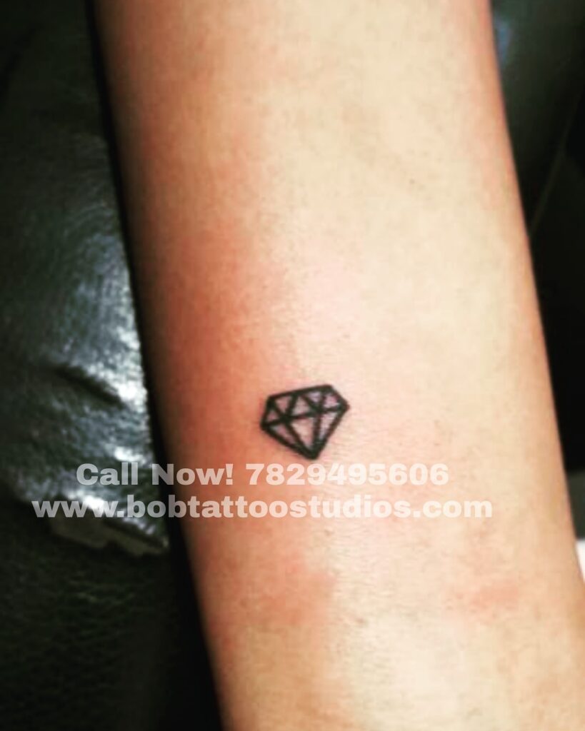 Tiny Diamond Tattoo Designs- Bob Tattoo Studio|Best Tattoo Studio in Bangalore|Best Tattoo Shop near me