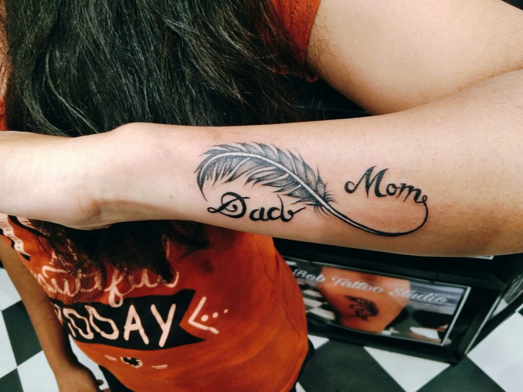 Mom and Dad Tattoo, Mom and Dad Tattoo , Mom Dad Tattoo, For Boys Tattoo,  Sticker Temporary Tattoo,